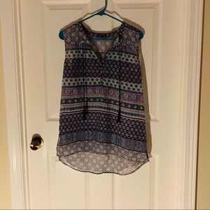 Sheer Sleeveless Blouse